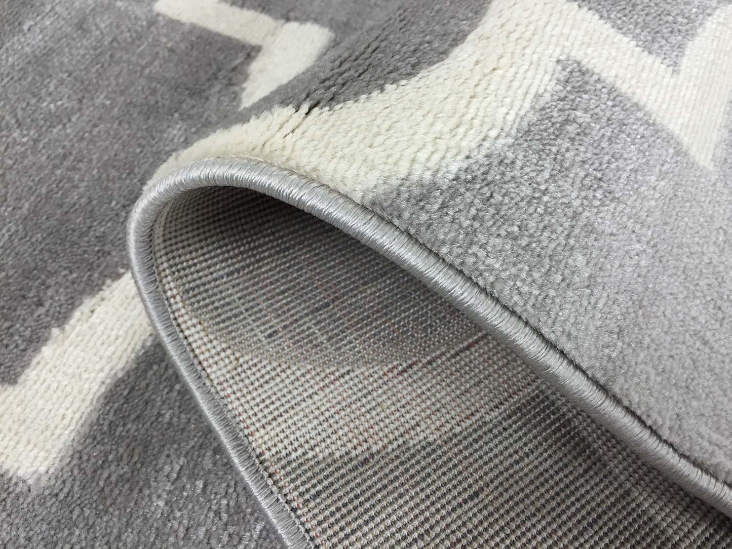 Studio Collection Trellis Area Rug Rugs - Lattice Area Rug Rugs (Silver Grey, 5 x 7)