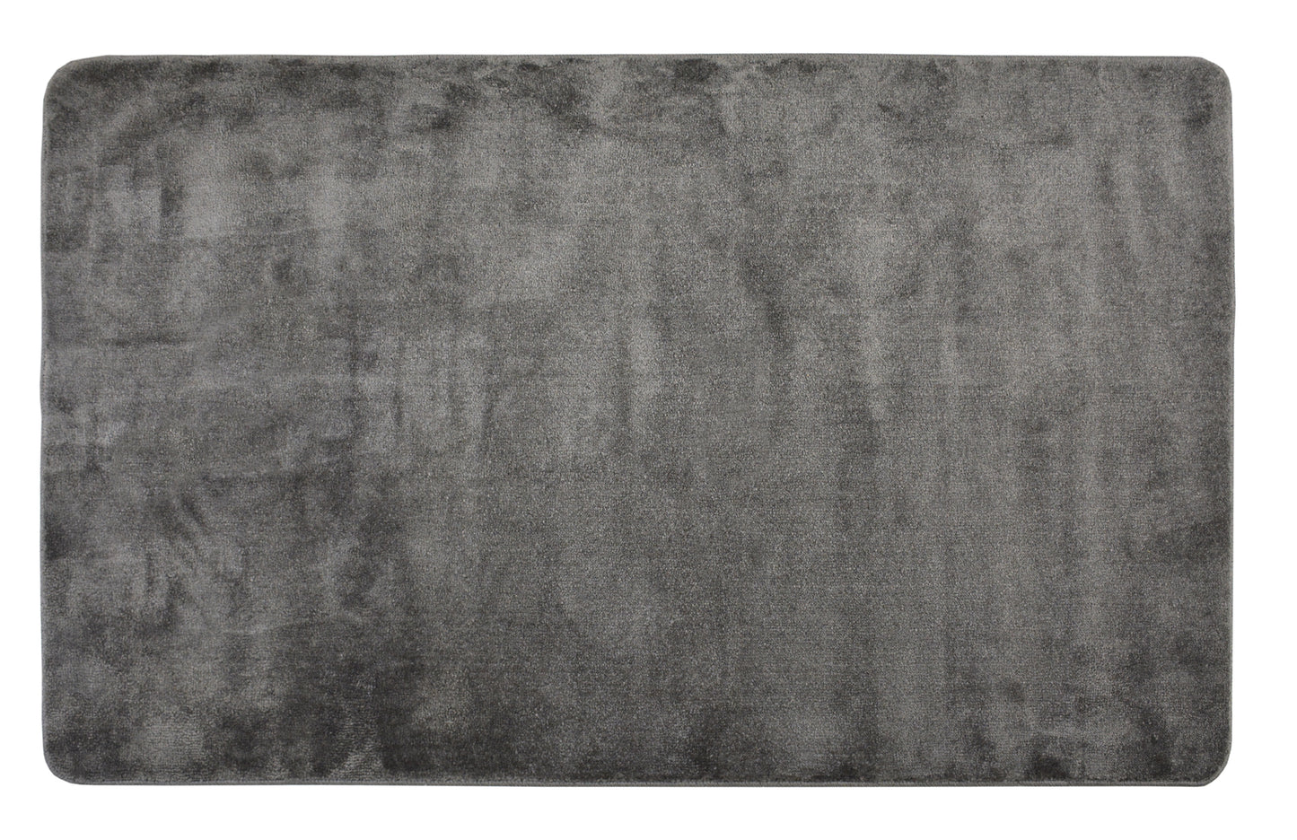 Euro Collection Solid Color Area Rug Rugs Slip Skid Resistant Rubber Backing Machine Washable (Grey, 5 x 7 (4'11" x 6'6"))