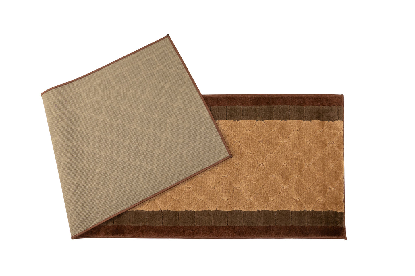 Machine Washable Custom Size Runner Rug Volley Abstract Brown Skid Resistant Runner Rug Customize Up to 50 Feet and 26 Inch Width Runner Rug