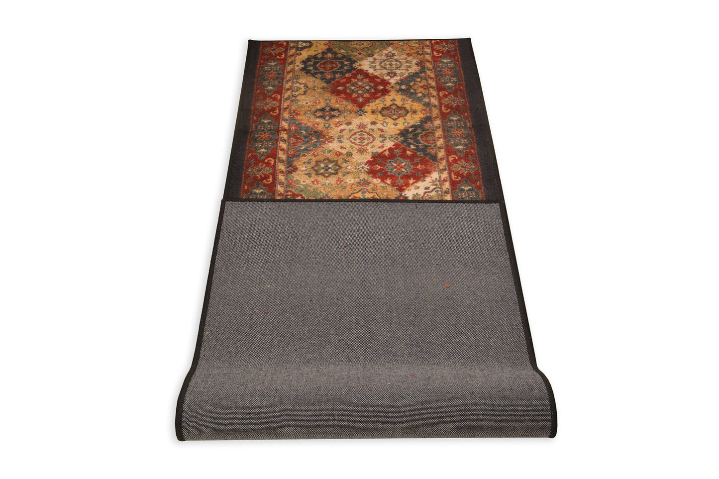 Custom Size Runner Rug Antique Oriental Bakhtiari Persian Design, Canvas Backing Pick Your Own Size By Up to 50 Ft, 26" or 35" Wide