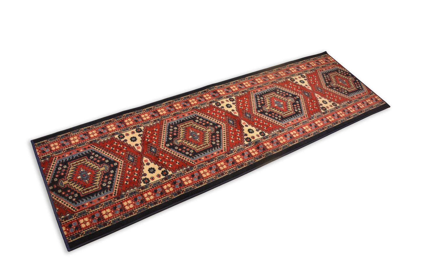 Custom Size Runner Rug Antique Oriental Turkish Kilim Design Canvas Backing Pick Your Own Size By Up to 50 Ft Length, 26" or 35" Width