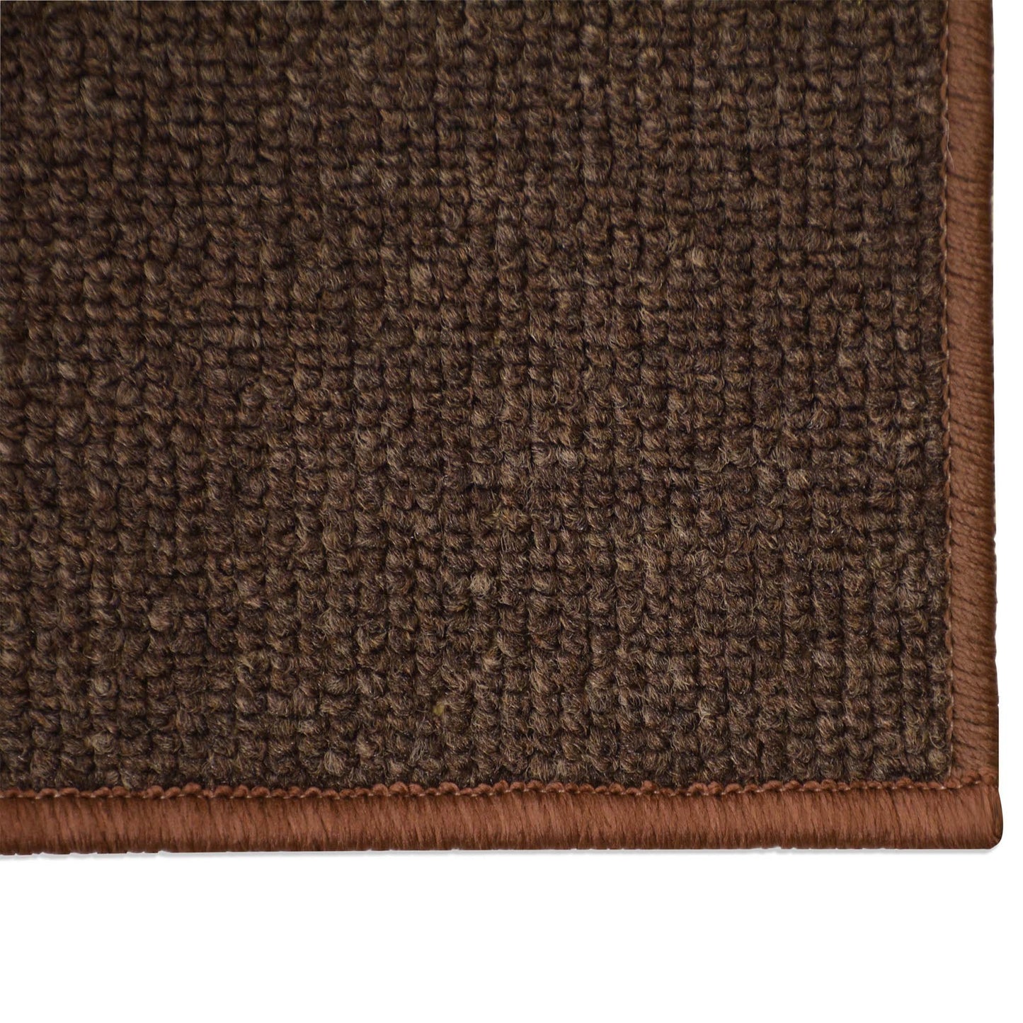 Machine Washable Custom Size Runner Rug Berber Solid Brown Skid Resistant Cut To Size Area rug Runners Customize By Feet and 26 inch Width