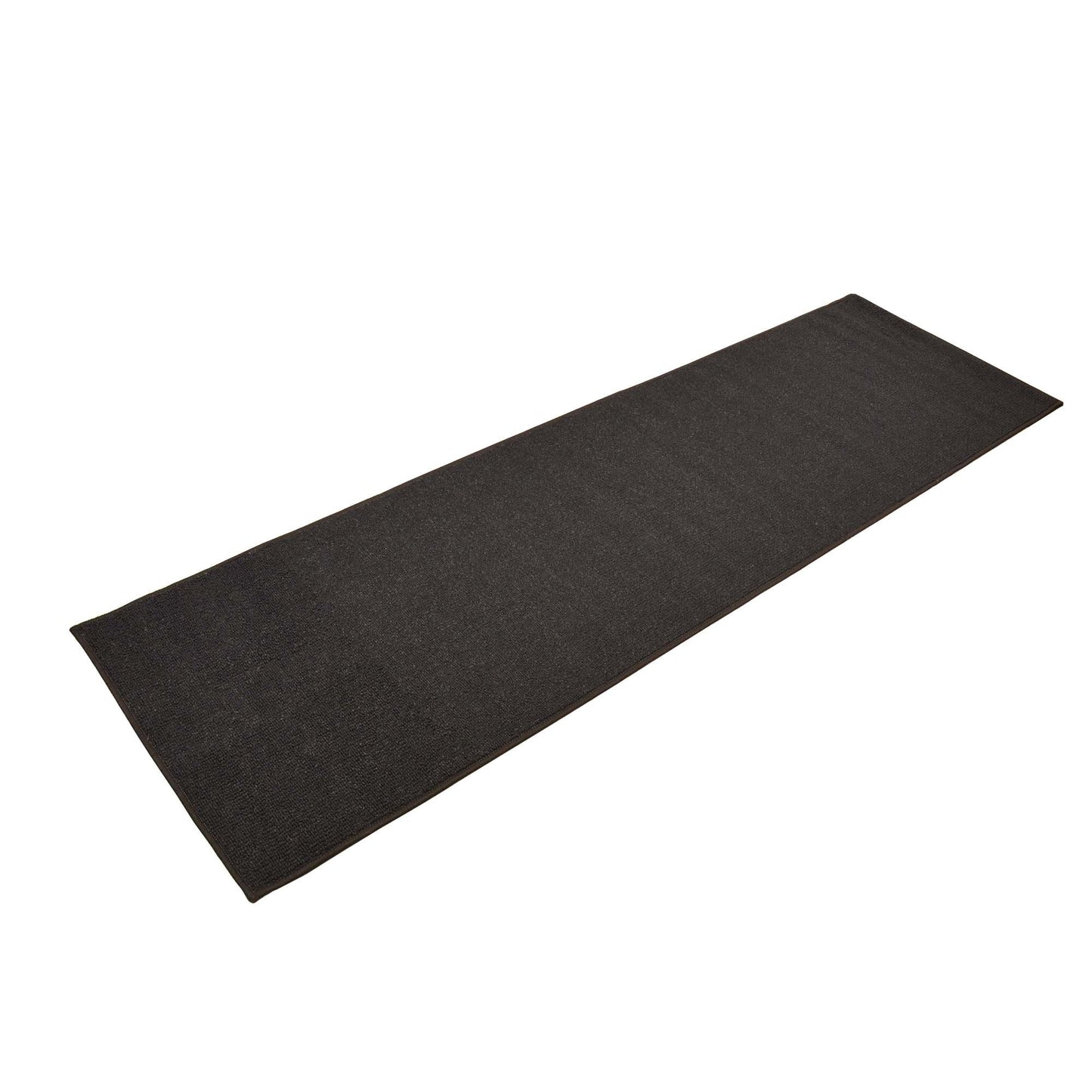 Machine Washable Custom Size Runner Rug Berber Solid Black Skid Resistant Cut To Size Area rug Runners Customize By Feet and 26 inch Width