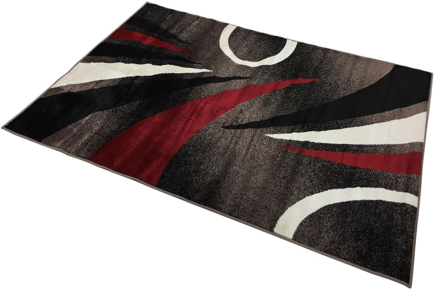 Comfy Collection New Stripes Design Area Rug Modern Contemporary Rug 3 Color Options (Cappuccino, 4'11" X 6'11")