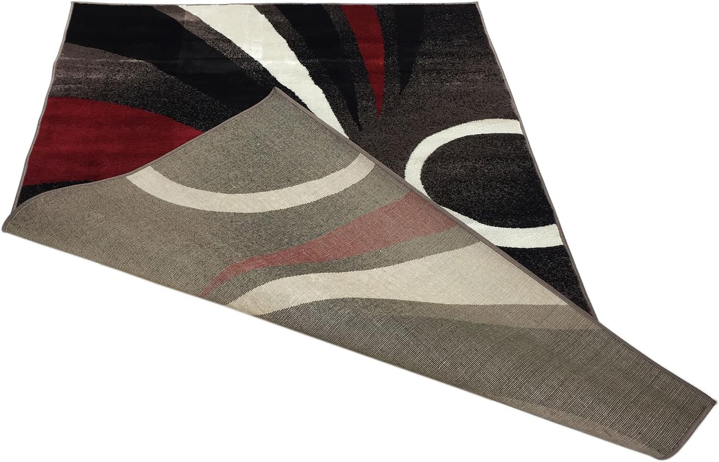 Comfy Collection New Stripes Design Area Rug Modern Contemporary Rug 3 Color Options (Cappuccino, 4'11" X 6'11")
