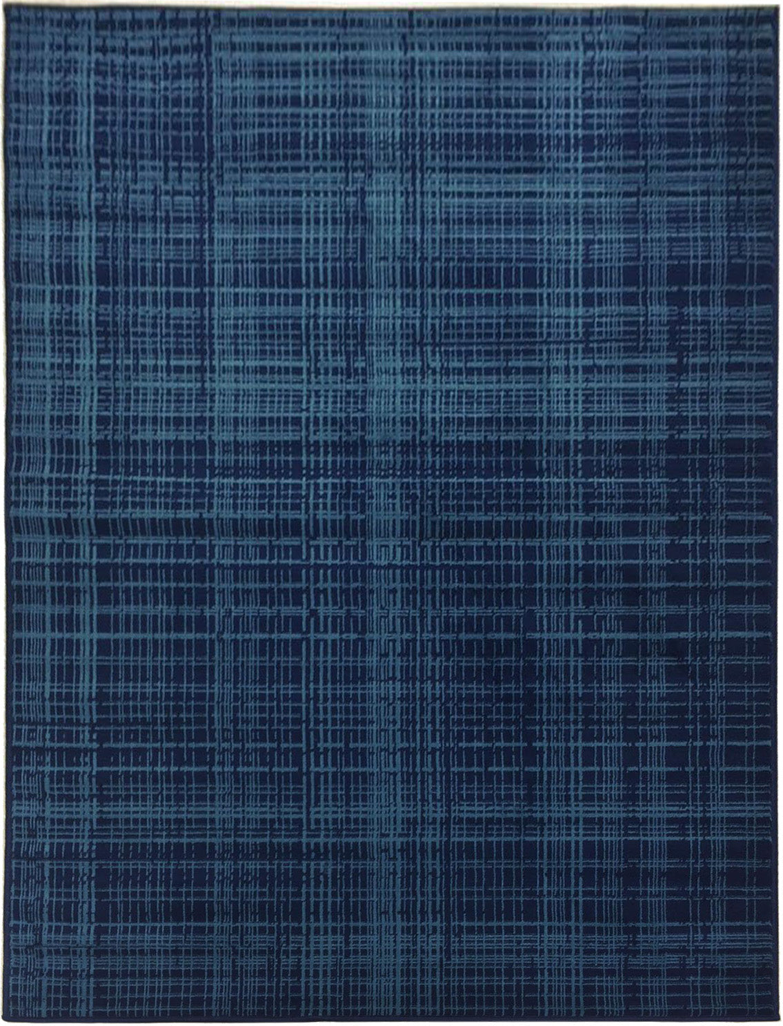 Stripes Area Rug Rugs Contemporary Modern Geometric Abstract Area Rug (Petrol Blue, 4'11" x 6'11")-1