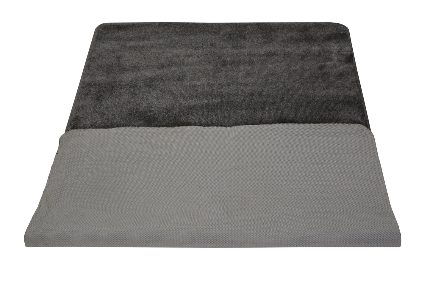 Euro Collection Solid Color Area Rug Rugs Slip Skid Resistant Rubber Backing Machine Washable (Grey, 5 x 7 (4'11" x 6'6"))