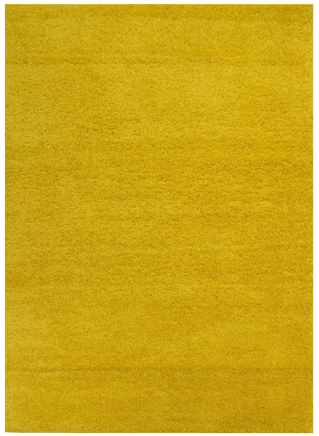 SOHO Shaggy Collection Solid Color Shag Area Rug (Yellow, 8 x 10)