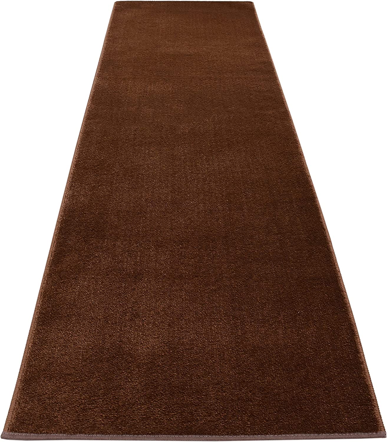 Machine Washable Custom Size Runner Rug Copper Brown Color Skid Resistant Rug Runner Customize Up to 50 Feet and 26 Inch Width Runner Rug-5
