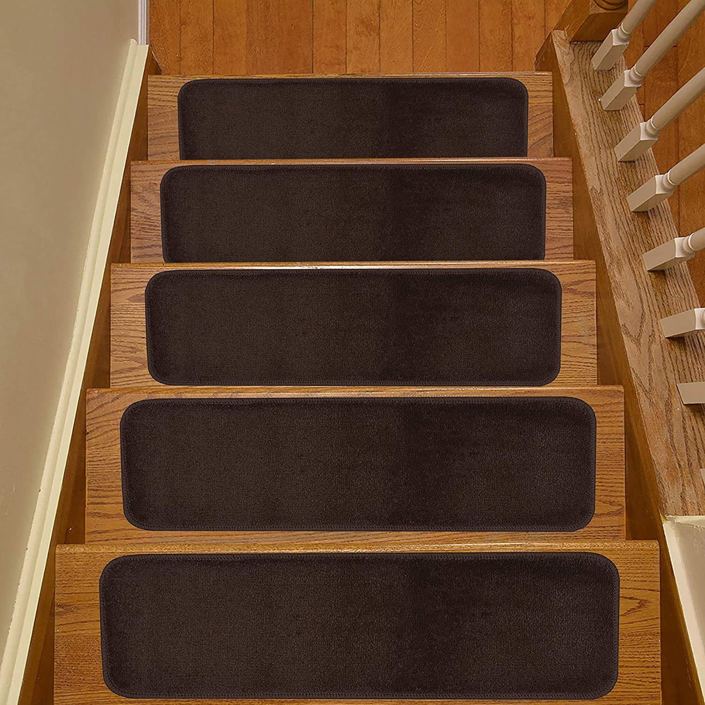 Machine Washable Skid Resistant Stair Treads with Pet Friendly Cut Pile Many Color and Set Option Available Size is 8.5 inches X 30 Inches