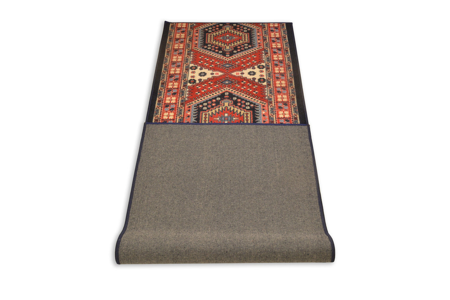 Custom Size Runner Rug Antique Oriental Turkish Kilim Design Canvas Backing Pick Your Own Size By Up to 50 Ft Length, 26" or 35" Width
