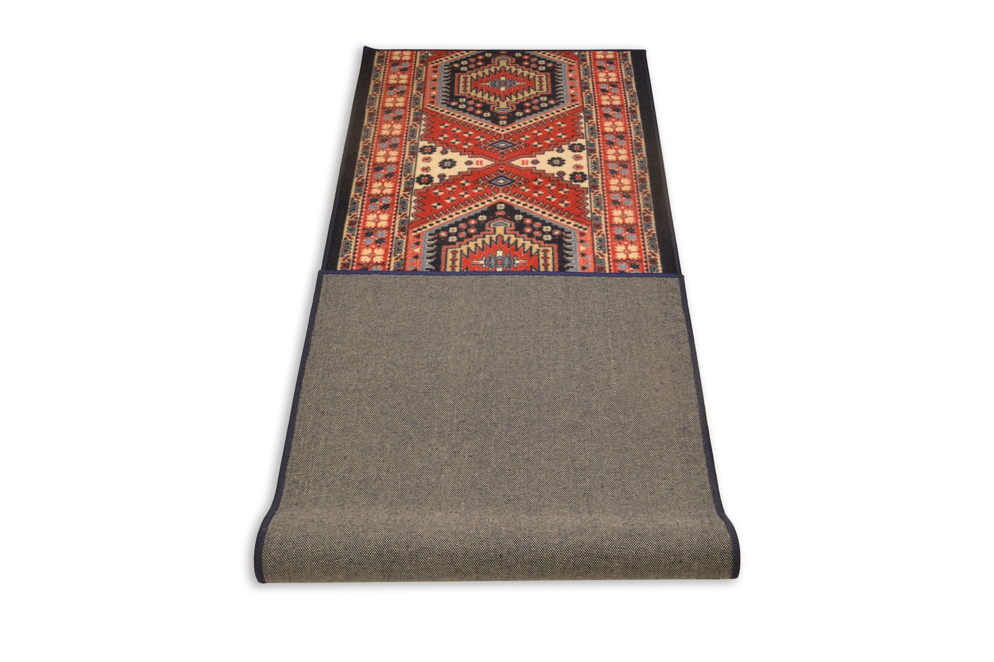 Custom Size Runner Rug Antique Oriental Turkish Kilim Design Canvas Backing Pick Your Own Size By Up to 50 Ft Length, 26" or 35" Width-3