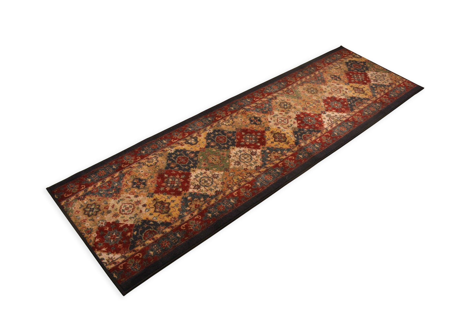 Custom Size Runner Rug Antique Oriental Bakhtiari Persian Design, Canvas Backing Pick Your Own Size By Up to 50 Ft, 26" or 35" Wide-9