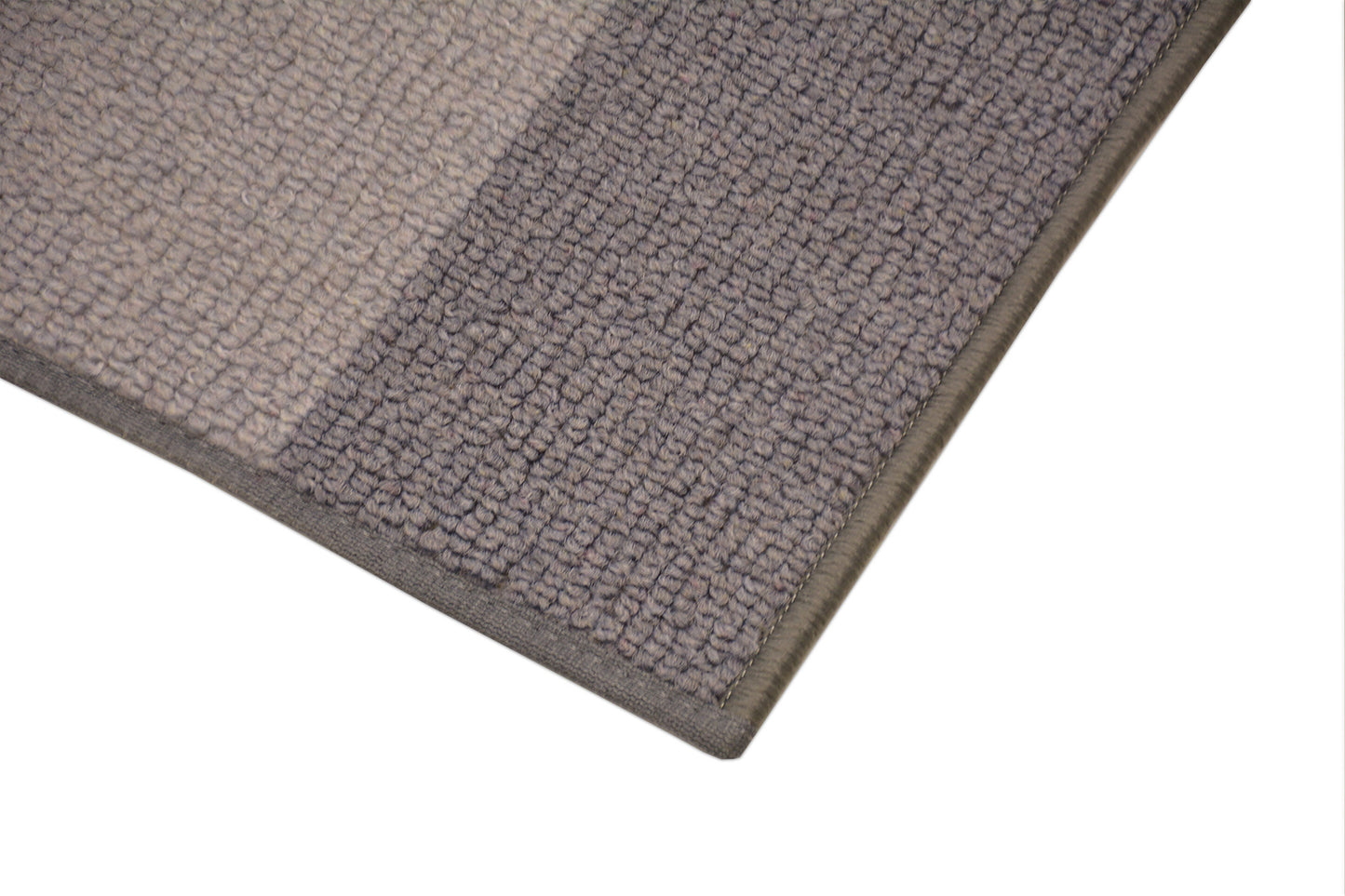 Colorado Collection Custom Size Runner Rug Berber Solid Border Grey Skid Resistant Cut To Size Rug Runners Customize By Feet and 26 in Width