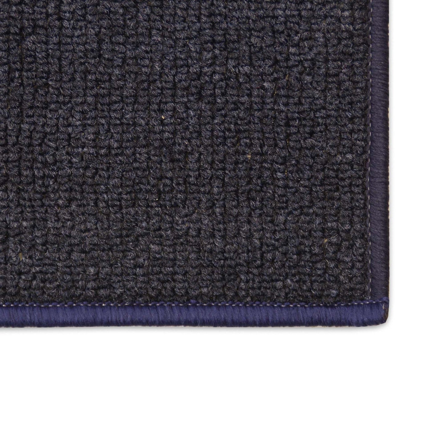 Machine Washable Custom Size Runner Rug Berber Solid Dark Navy Blue Skid Resistant Area Rug Runners Customize By Feet and 26 inch Width